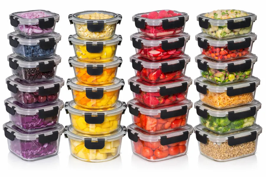 Glass Food Storage Containers Set