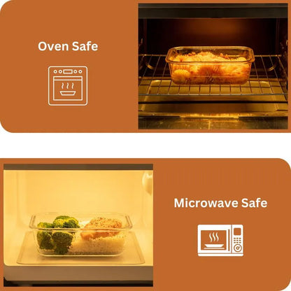 Glass Food Storage Containers Set