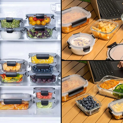 Glass Food Storage Containers Set