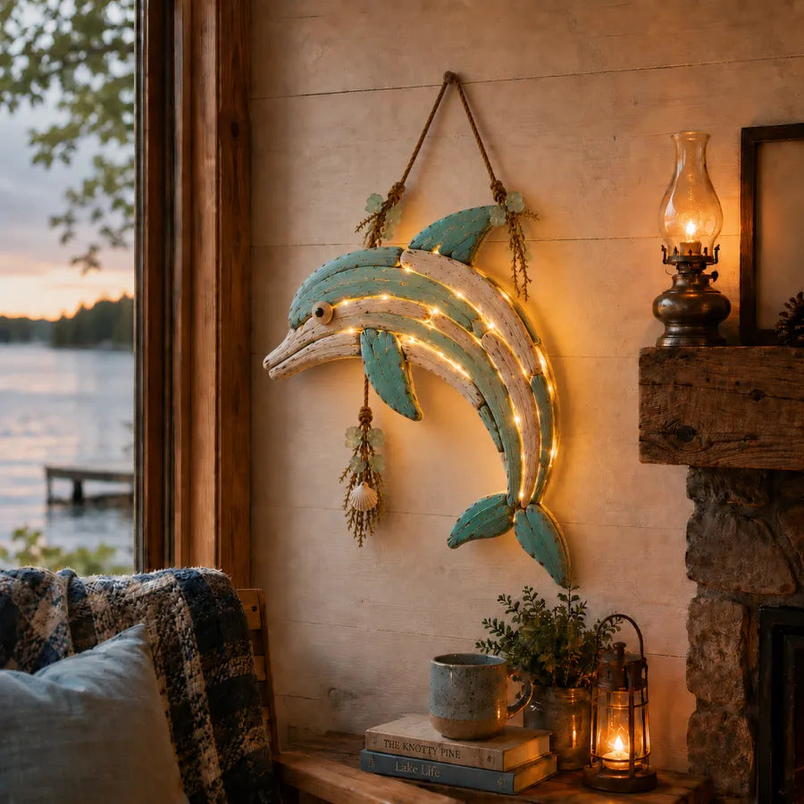 🌊Lighted Coastal Fish Wall Decor