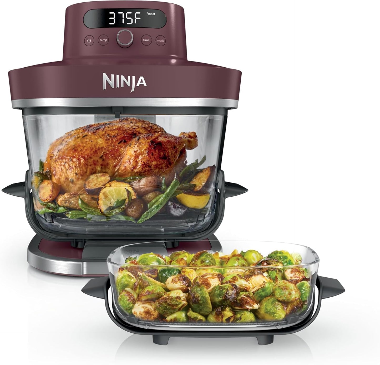 Ninja Crispi Pro 6-in-1 Glass Air Fryer in Ash Gray