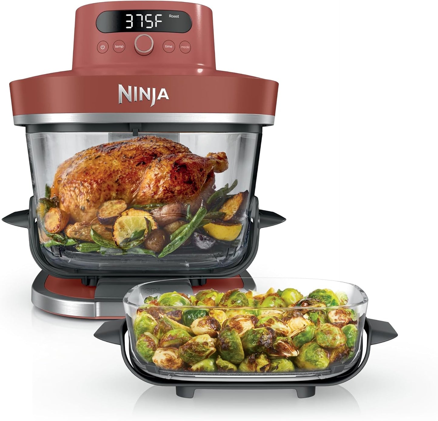 Ninja Crispi Pro 6-in-1 Glass Air Fryer in Ash Gray