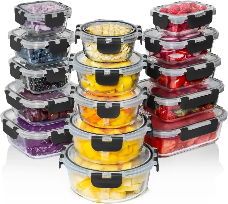 Glass Food Storage Containers Set