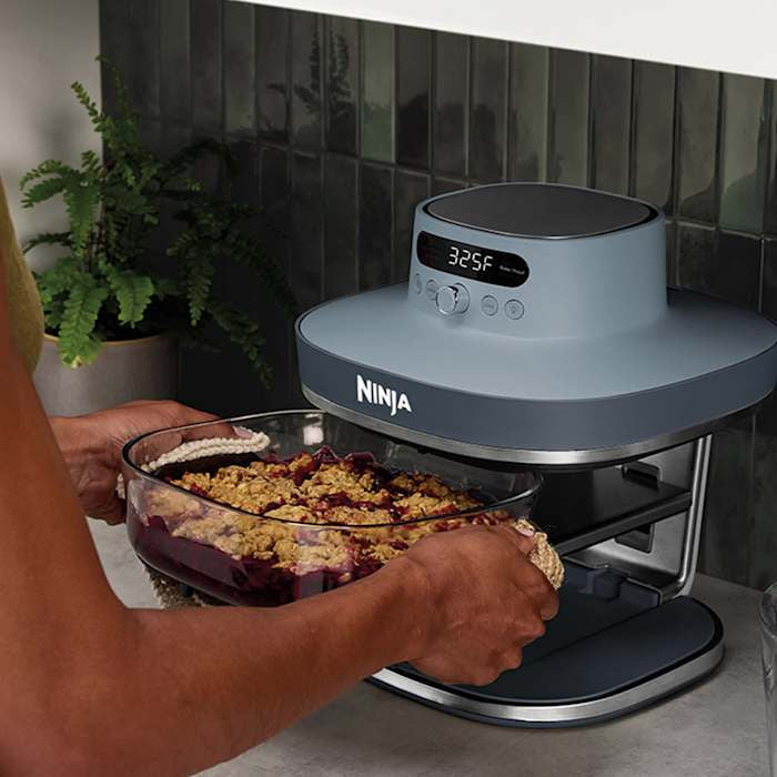 Ninja Crispi Pro 6-in-1 Glass Air Fryer in Ash Gray