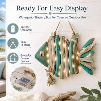 🌊Lighted Coastal Fish Wall Decor