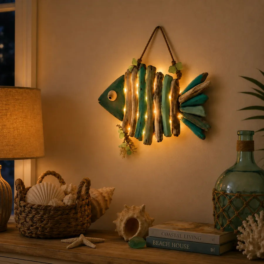 🌊Lighted Coastal Fish Wall Decor