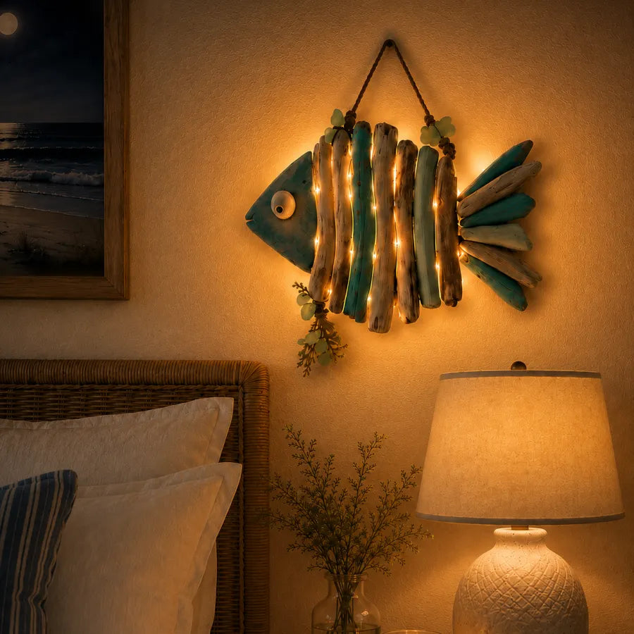 🌊Lighted Coastal Fish Wall Decor