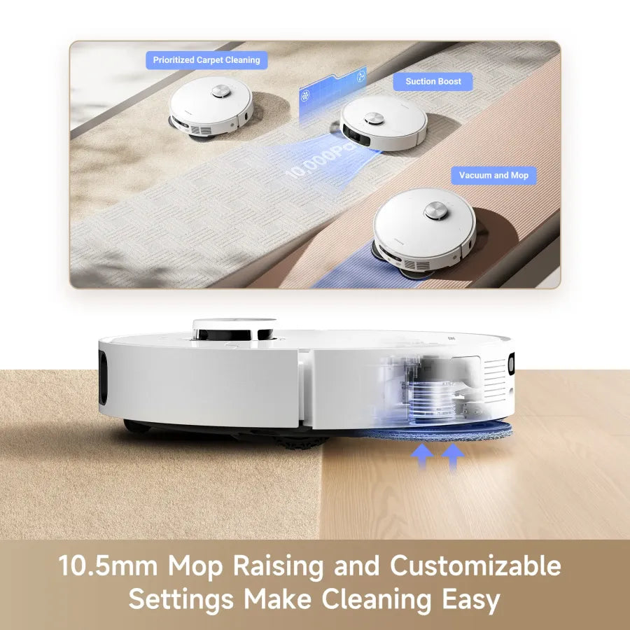 Lepaiyou Robot Vacuum and Mop (10,000 Pa)