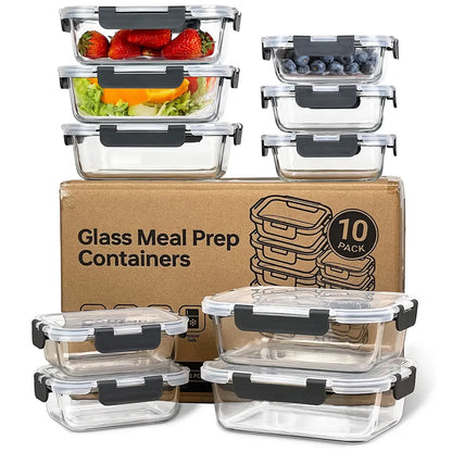 Glass Food Storage Containers Set