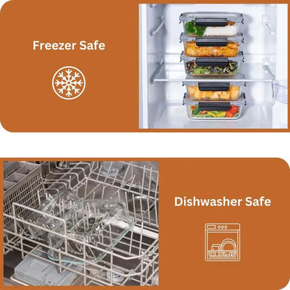 Glass Food Storage Containers Set