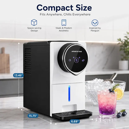 Antarctic Star Countertop Nugget Ice Maker - Self-Cleaning & Portable