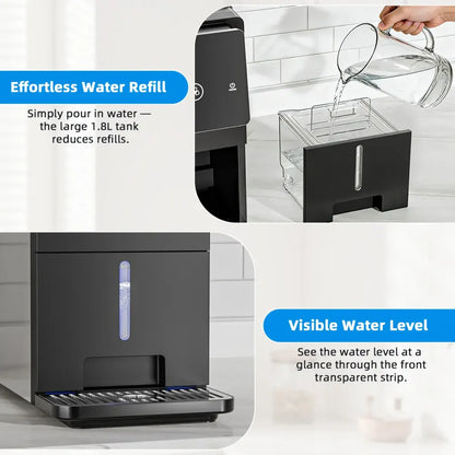 Antarctic Star Countertop Nugget Ice Maker - Self-Cleaning & Portable