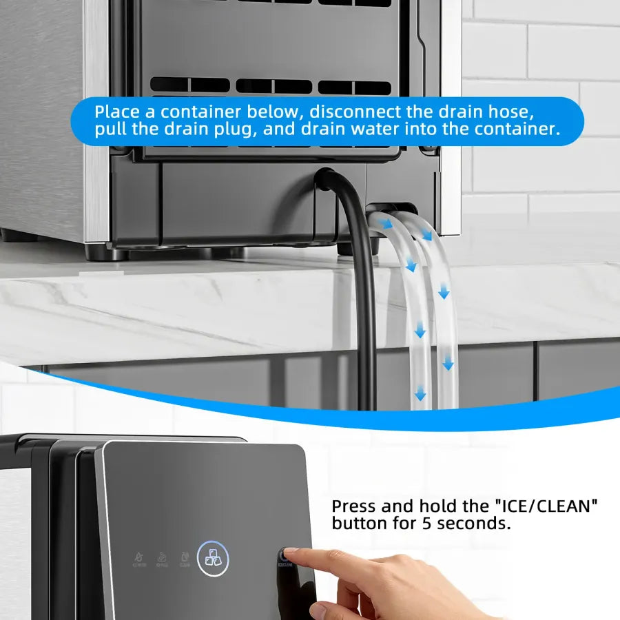 Antarctic Star Countertop Nugget Ice Maker - Self-Cleaning & Portable