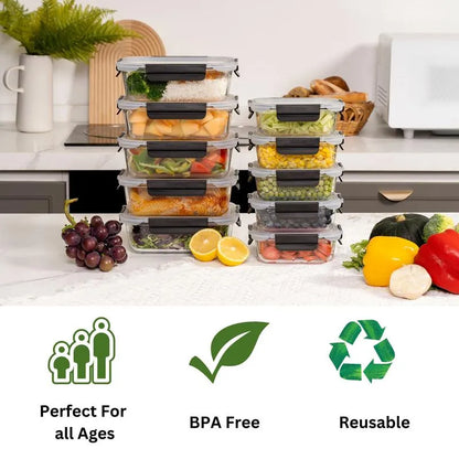 Glass Food Storage Containers Set