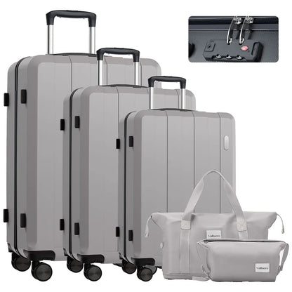 Koffer-Set (20", 24", 28") Trolley-Set 5-teilig Reiseset Rollenkoffer